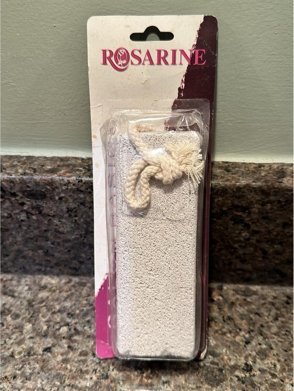 ROSARINE Pumice Stone with Rope New In Package Exfoliating Foot Care